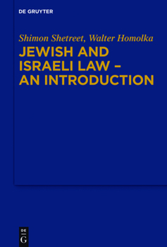 Hardcover Jewish and Israeli Law - An Introduction Book