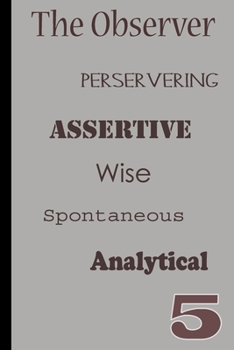 Enneagram 5 The Observer Daily Gratitude Journal: Day-to-Day Inspirational Notebook inspired by Enneagram number five