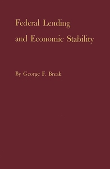 Hardcover Federal Lending and Economic Stability Book