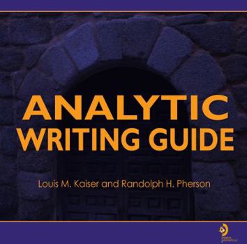 Hardcover Analytic Writing Guide Book