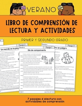 Paperback Libro de comprensión de lectura y actividades: Primer y segundo grado [Edición verano] (Lee conmigo: Libros para niños) (Spanish Edition) [Spanish] Book