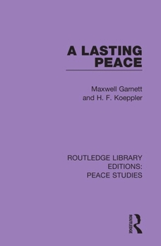 Paperback A Lasting Peace Book