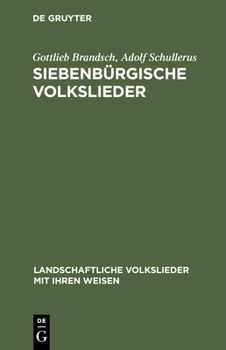 Hardcover Siebenbürgische Volkslieder [German] Book