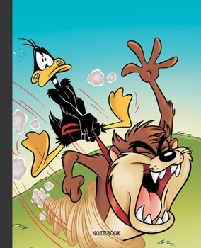 Notebook: Looney Tunes Cartoon Soft Glossy Cover Graph Paper Pages Book 7.5 x 9.25 Inches 110 Pages