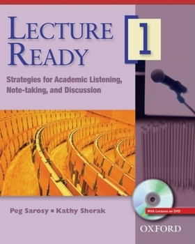 Paperback Lecture Ready 1 Student Book with DVD: Strategies for Academic Listening, Note-Taking, and Discussion Book
