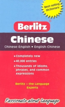 Paperback Berlitz Pocket Dictionary Chinese-English [Chinese] Book