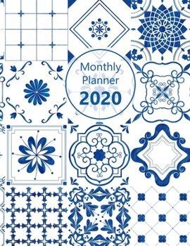 Paperback Monthly planner 2020: Large. Month on 2 pages. Incl. 2020 Calendar, Important dates section and Notes pages. 8.5" x 11.0" (Letter size). (Bl Book