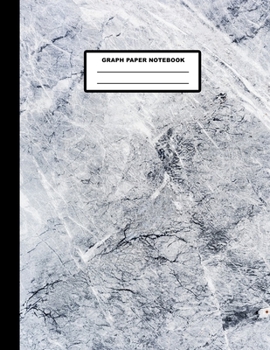 Paperback Graph Paper Notebook: Marble Cover Design - Quad Ruled - 120 Pages - 8.5" X 11" - Matte Finished Soft Cover Book