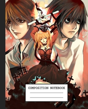 Notebook: Anime Death Note Soft Glossy Cover Graph Paper Pages Book 7.5 x 9.25 Inches 110 Pages