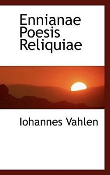 Paperback Ennianae Poesis Reliquiae Book