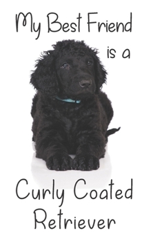 Paperback My best Friend is a Curly Coated Retriever: 8" x 5" Blank lined Journal Notebook 120 College Ruled Pages Book