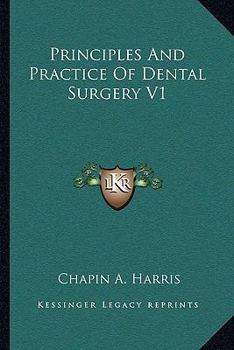 Paperback Principles And Practice Of Dental Surgery V1 Book