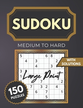 Paperback Sudoku Puzzles for Seniors: Medium-Hard Puzzle Book