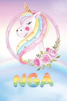 Nga: Want To Give Nga A Unique Memory & Emotional Moment? Show Nga You Care With This Personal Custom Named Gift With Nga's Very Own Unicorn Custom ... Be A Useful Planner Calendar Notebook Journal