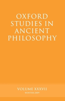 Paperback Oxford Studies in Ancient Philosophy: Volume 37 Book