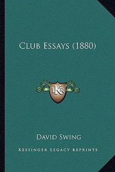 Paperback Club Essays (1880) Book