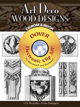 Paperback Art Deco Wood Designs CD-ROM & Book [With CD-ROM] Book