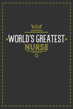 Paperback World's Greatest Nurse: Lined notebook - best gift for Nurse Book