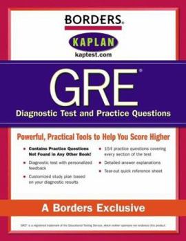 Paperback Borders GRE Diagnostic Tests and Practice Questions, Second Edition Book