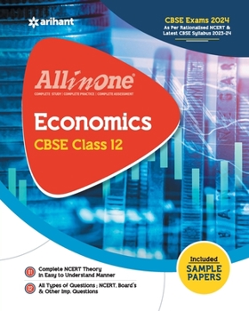 Paperback All In One Class 12th Economics for CBSE Exam 2024 Book