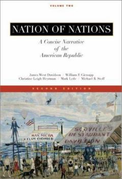 Paperback Nation of Nations, a Concise Narrative of the American Republic, Vol II Book