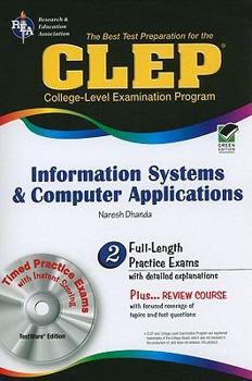 Paperback CLEP Information Systems and Computer Applications [With CDROM] Book