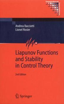 Hardcover Liapunov Functions and Stability in Control Theory Book