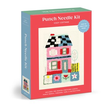 Paperback Cozy Cottage Punch Needle Kit Book