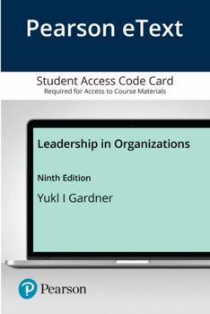 Printed Access Code Leadership in Organizations Book