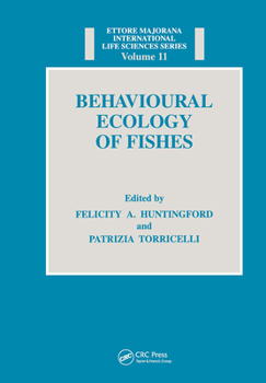 Hardcover Behavioural Ecology of Fishes Book