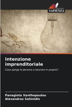 Paperback Intenzione imprenditoriale [Italian] Book