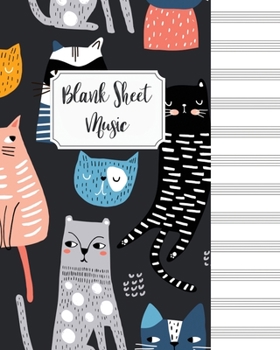 Blank Sheet Music Composition Manuscript Staff Paper Art Music Christmas Notebook Birthday Gift: Sheet Music Notebook / Journal Gift, 100 Pages, 8x10, Soft Cover, Matte Finish