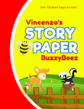 Vincenzo: Story Book | Kids Large Blank Pre-K Primary Draw & Write Storybook Handwriting Paper | Drawing Tale Writing Practice Pages for Boys | Use ... Farm Farmland | Personalized Name Initial V