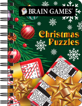 Brain Games - To Go - Christmas Puzzles: 200+ Holiday Puzzles Word Searches, Crosswords, Mazes, Cryptograms & More Adult Stocking Stuffer & Activity B