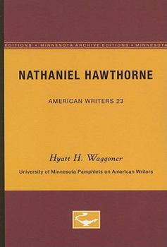 Paperback Nathaniel Hawthorne - American Writers 23: University of Minnesota Pamphlets on American Writers Book