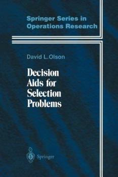 Paperback Decision AIDS for Selection Problems Book