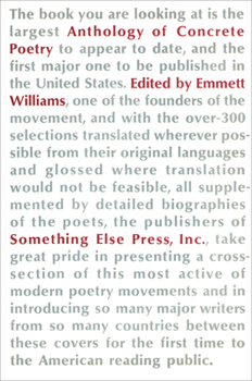 Paperback An Anthology of Concrete Poetry Book