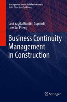 Hardcover Business Continuity Management in Construction Book