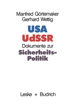 Paperback USA -- Udssr: Dokumente Zur Sicherheitspolitik [German] Book
