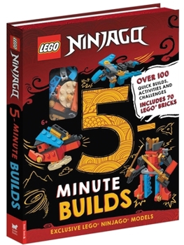 Hardcover Legoâ(r) Ninjagoâ(r) Five-Minute Builds (with 70 Lego Bricks) Book