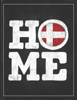 Home: Denmark Flag Planner for Danish Coworker Friend from Copenhagen  Undated Planner Daily Weekly Monthly Calendar Organizer Journal