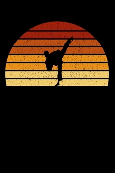 Paperback Karateka Notebook: Vintage Sunset Karate 6 x 9 (A5) Graph Paper Squared Journal Gift For Martial Artists And Karate Lovers (108 Pages) Book