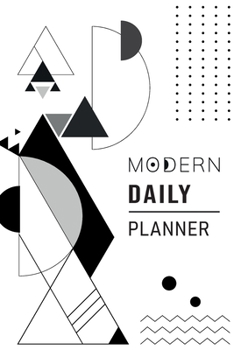 Paperback Modern Daily Planner: Perfect daily planner - 6 x 9 inches (A5), 120 pages - Cahier Notebook Agenda Bullet travel diary Bloc-notes Calepin Book