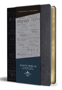 Paperback Biblia Rvr60 Letra Grande Tamaño Manual, Simil Piel Negro Con Nombres de Dios / Spanish Bible Rvr60 Handy Size Large Print Leathersoft Black with Name [Spanish] Book