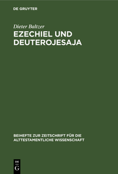 Hardcover Ezechiel und Deuterojesaja [German] Book