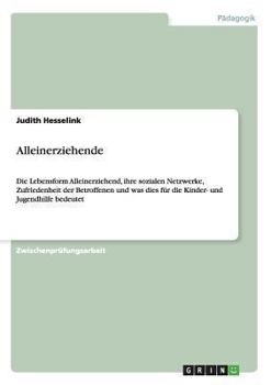 Paperback Alleinerziehende: Die Lebensform Alleinerziehend, ihre sozialen Netzwerke, Zufriedenheit der Betroffenen und was dies für die Kinder- und Jugendhilfe [German] Book
