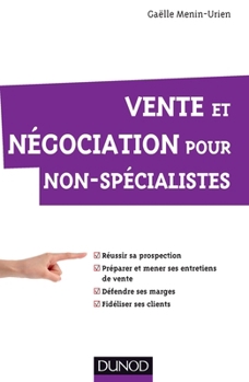 Paperback Vente et négociation pour non-spécialistes [French] Book