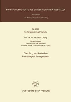 Paperback Dämpfung Von Stoßwellen in Verzweigten Rohrsystemen [German] Book