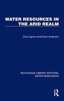 Hardcover Water Resources in the Arid Realm Book