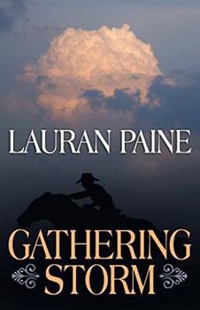 Hardcover Gathering Storm: A Western Duo [Large Print] Book